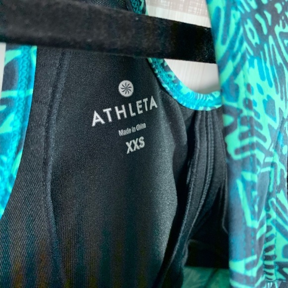 Athleta Cairo Energy Tank Top Aqua Green Sz XXS - Picture 5 of 6